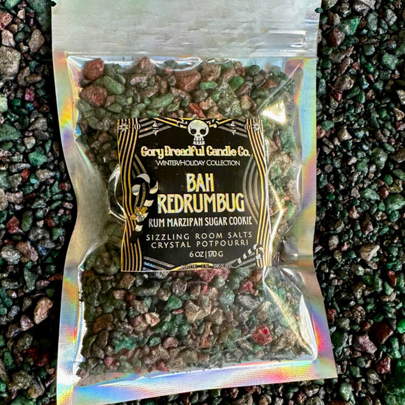 Bah, RedRumBug! Sizzling Room Salt Crystal Potpourri: Marzipan Sugar Cookie Rum - Picture 1 of 9